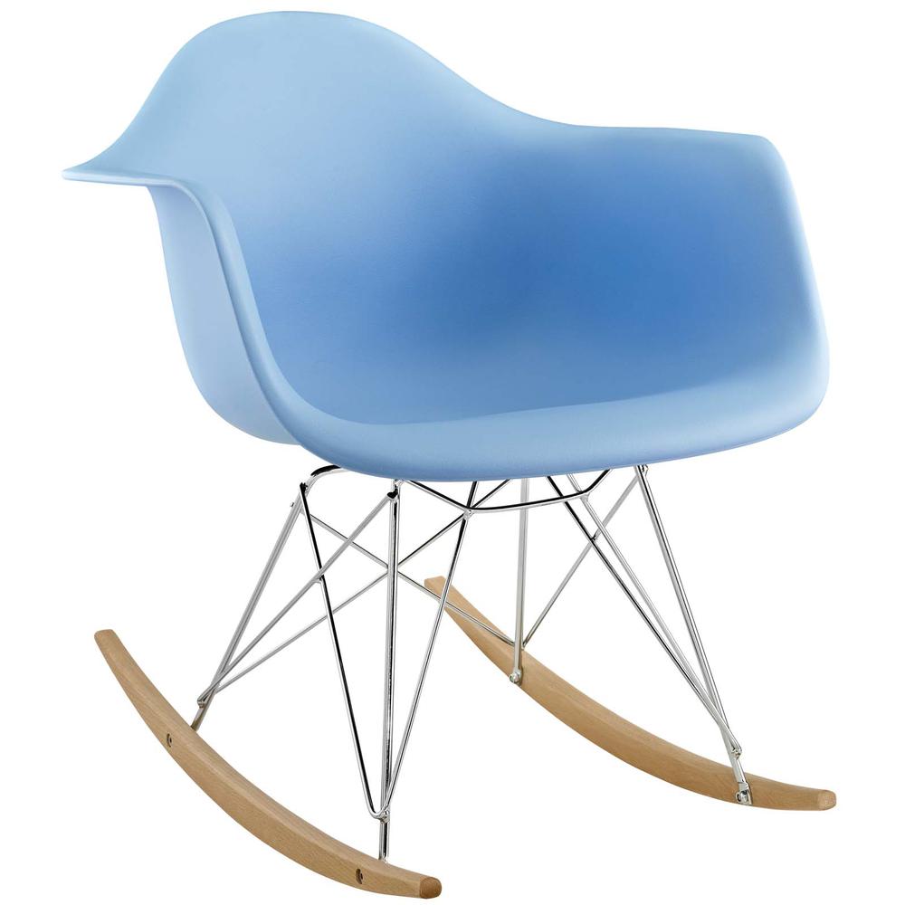 Rocker PP Plastic Lounge Chair. Picture 1
