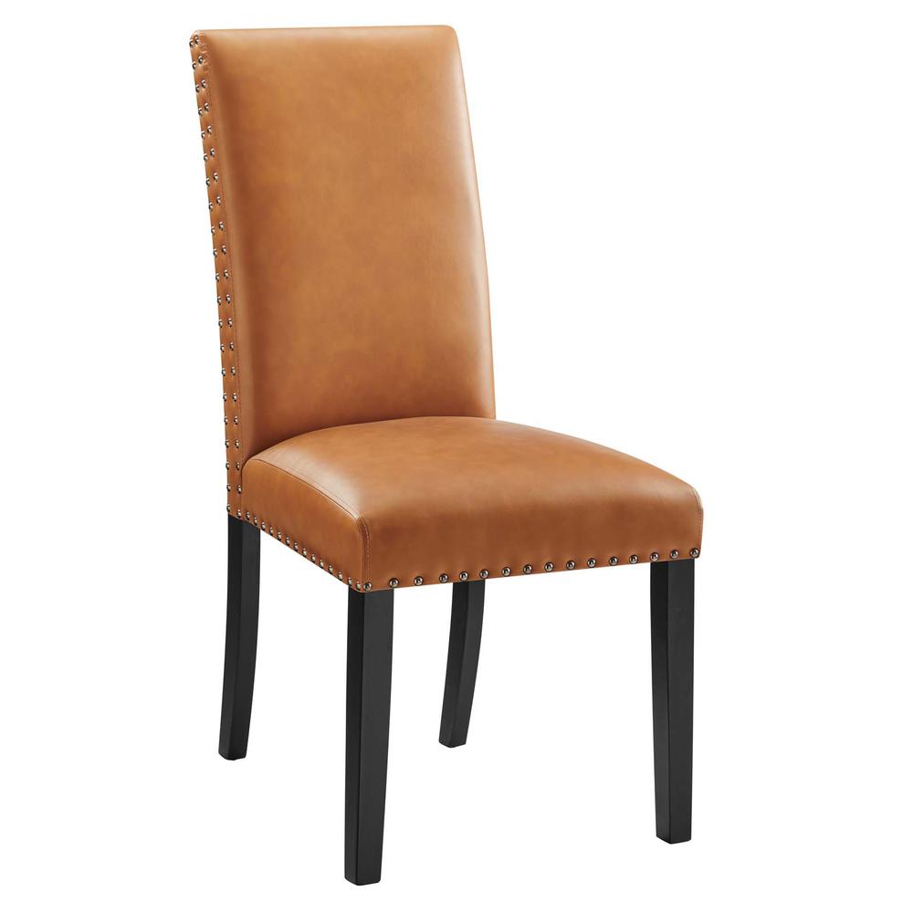 Parcel Dining Faux Leather Side Chair. Picture 1