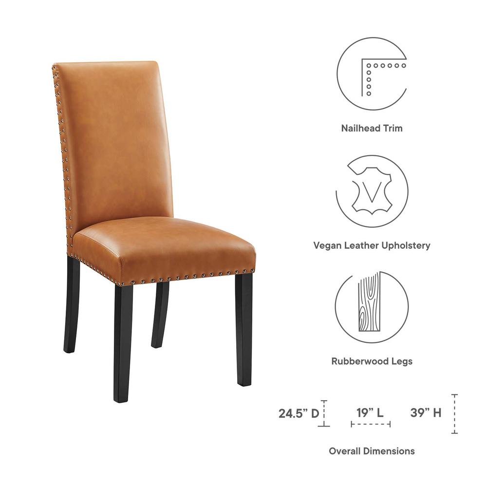 Parcel Dining Faux Leather Side Chair. Picture 6