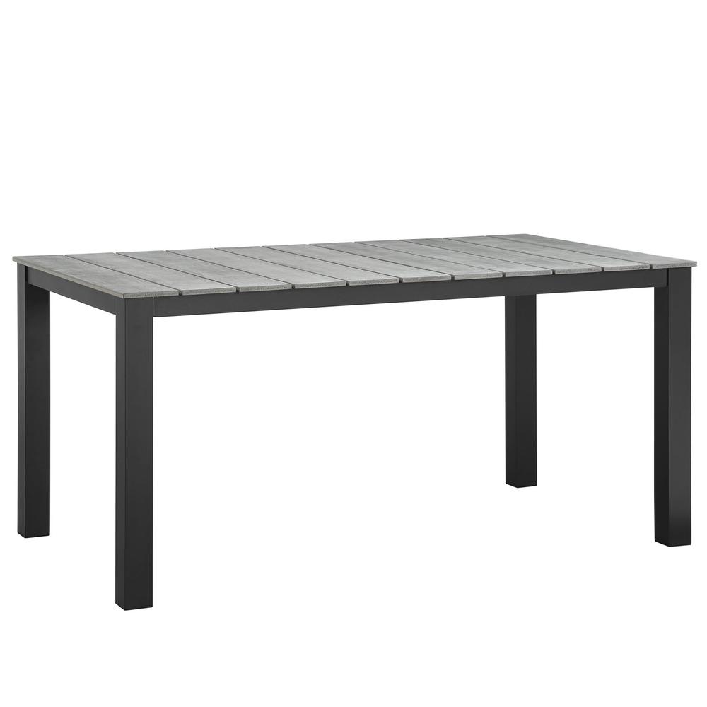 Maine 63" Outdoor Patio Dining Table. Picture 1