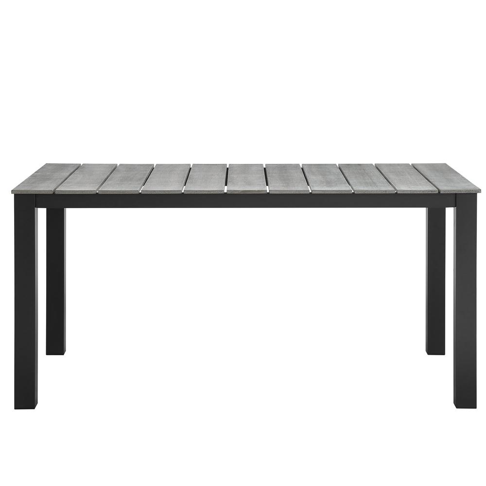 Maine 63" Outdoor Patio Dining Table. Picture 2