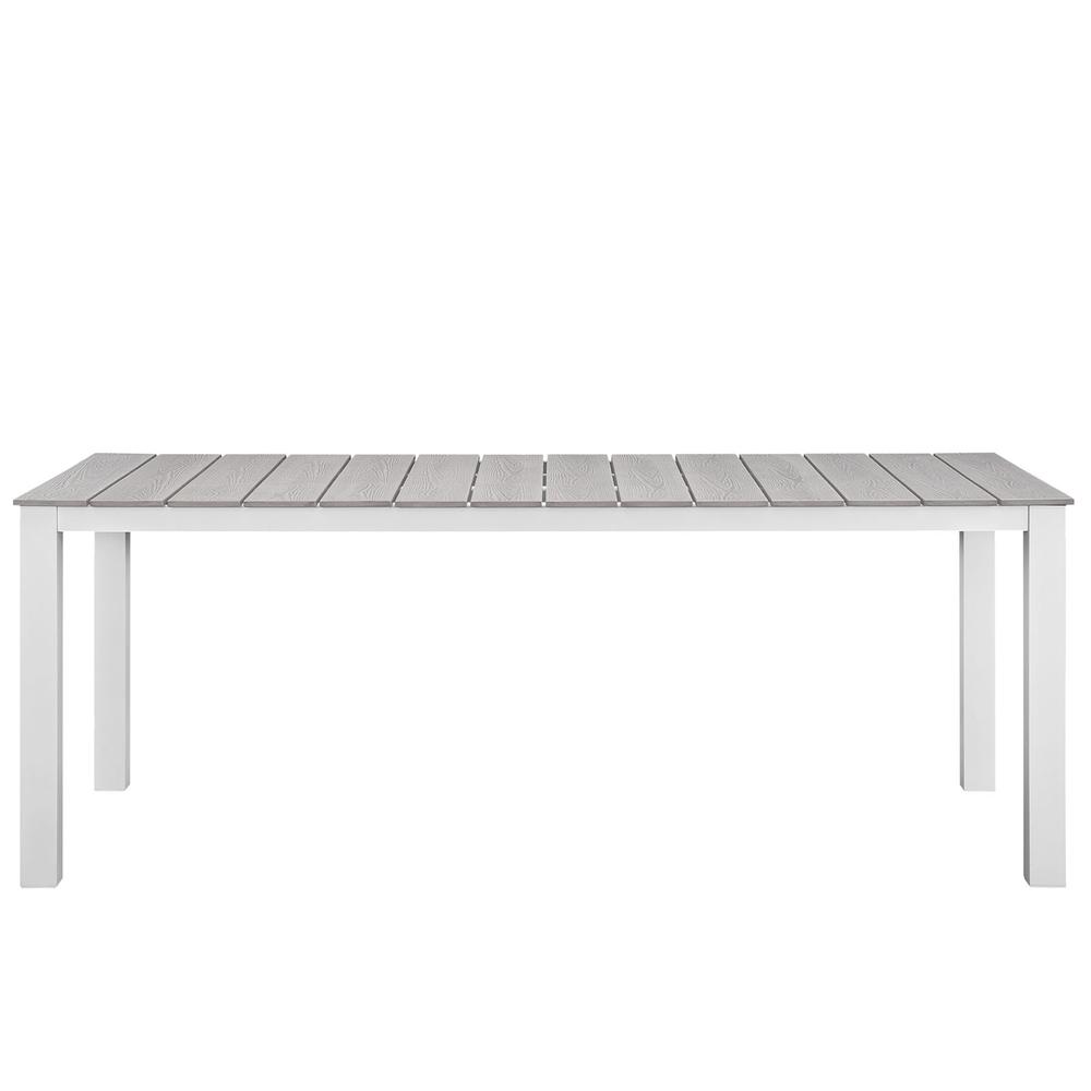 Maine 80" Outdoor Patio Dining Table. Picture 2