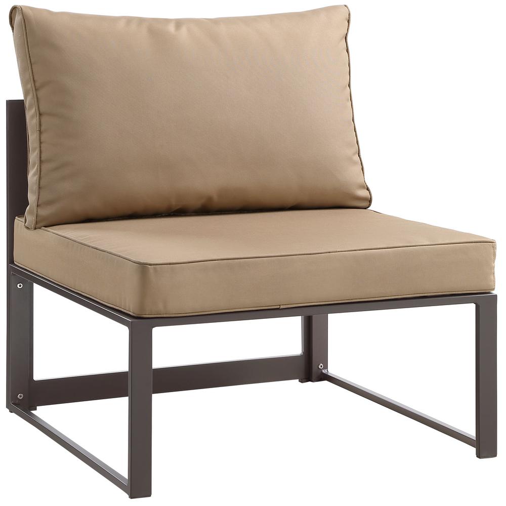 Fortuna Armless Outdoor Patio Sofa. Picture 1