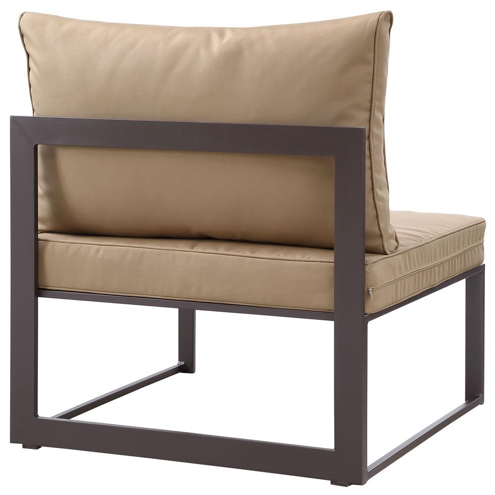 Fortuna Armless Outdoor Patio Sofa. Picture 4