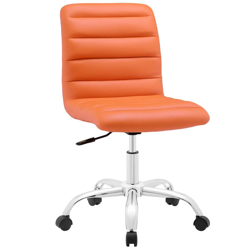 Ripple Armless Mid Back Vinyl Office Chair. The main picture.