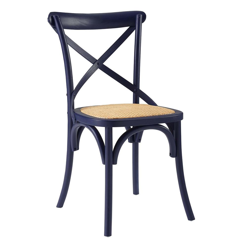 Gear Dining Side Chair - Midnight Blue EEI-1541-MID. Picture 1
