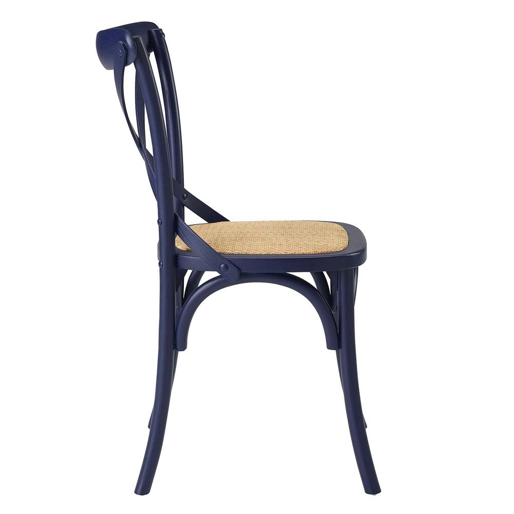Gear Dining Side Chair - Midnight Blue EEI-1541-MID. Picture 2