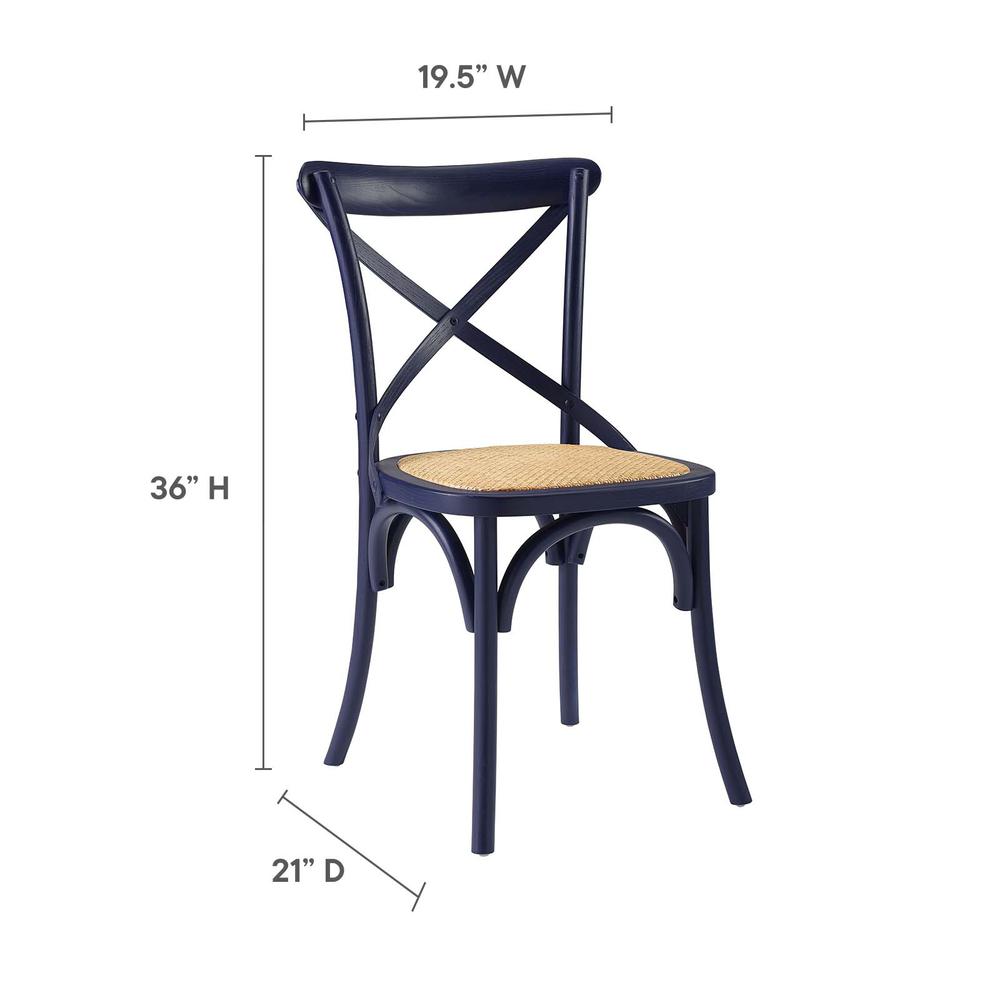 Gear Dining Side Chair - Midnight Blue EEI-1541-MID. Picture 7