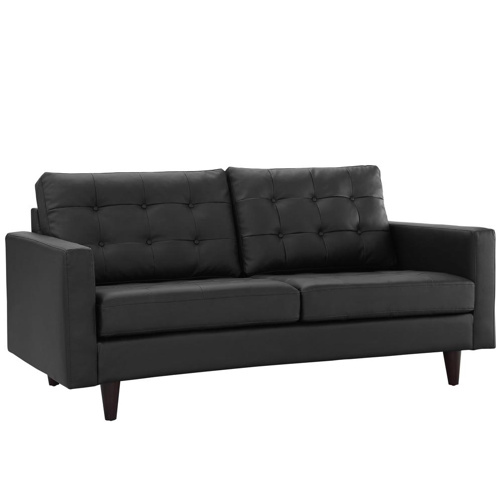 Empress Bonded Leather Loveseat. Picture 3