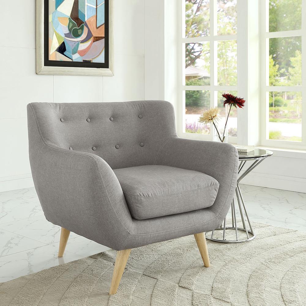 Remark Upholstered Fabric Armchair. Picture 5