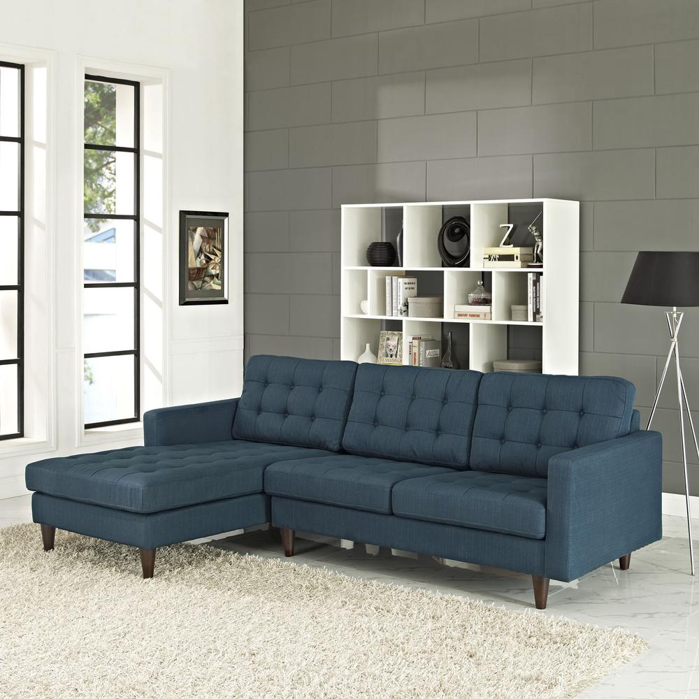 Empress Left-Facing Upholstered Sectional Sofa. Picture 5