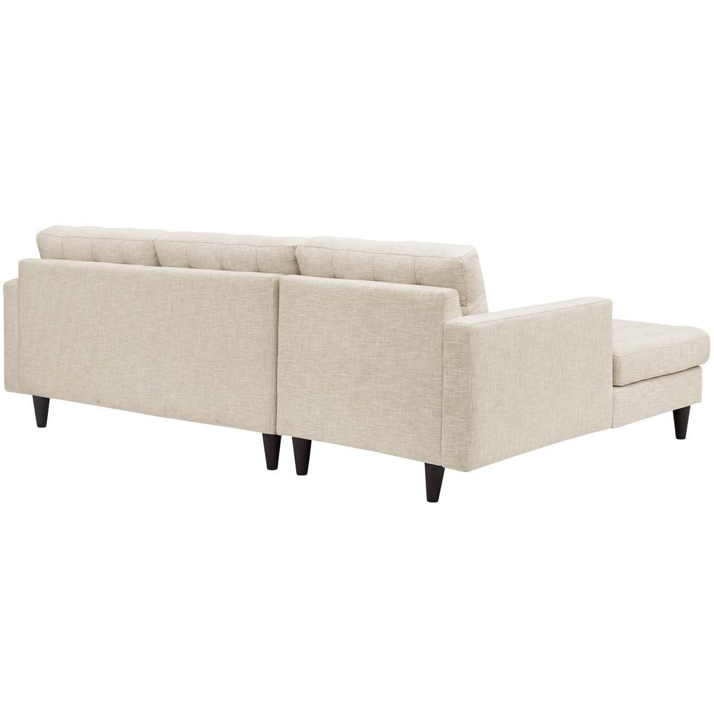 Empress Left-Facing Upholstered Fabric Sectional Sofa. Picture 2