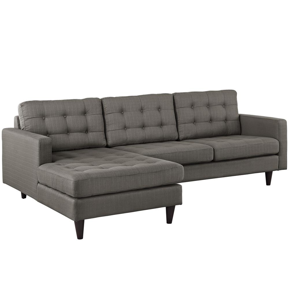 Empress Left-Facing Upholstered Sectional Sofa. Picture 1