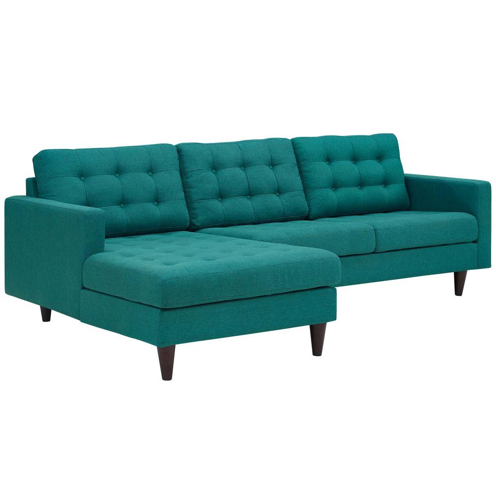 Empress Left-Facing Upholstered Sectional Sofa. The main picture.