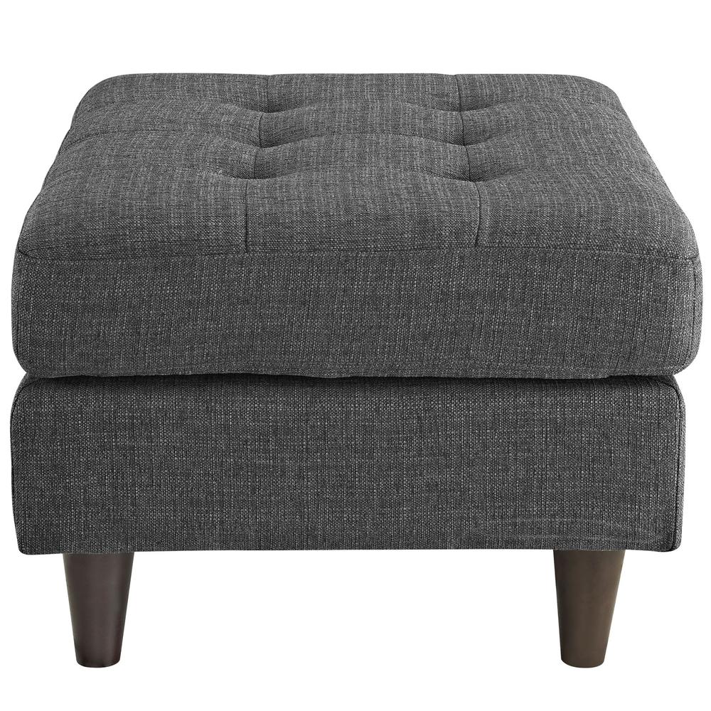 Empress Upholstered Fabric Ottoman. Picture 3