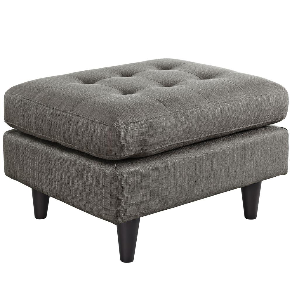 Empress Upholstered Fabric Ottoman. Picture 1
