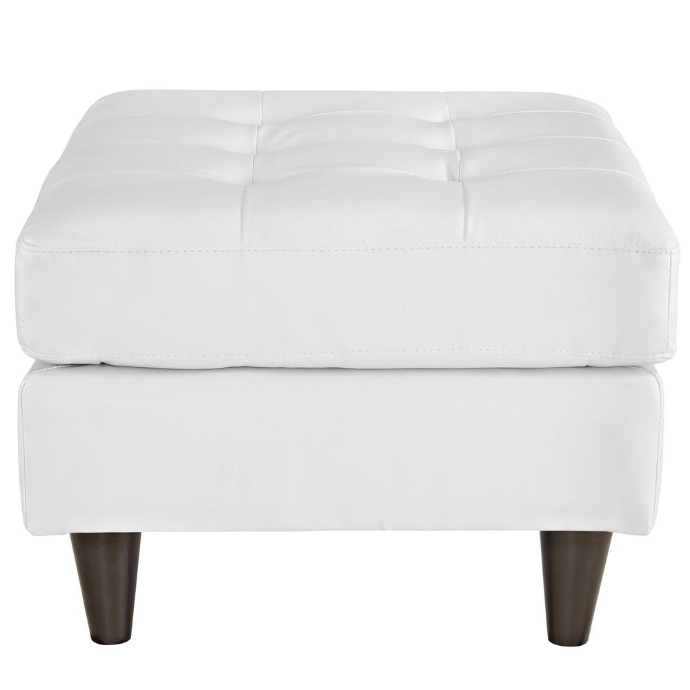 Empress Bonded Leather Ottoman. Picture 4