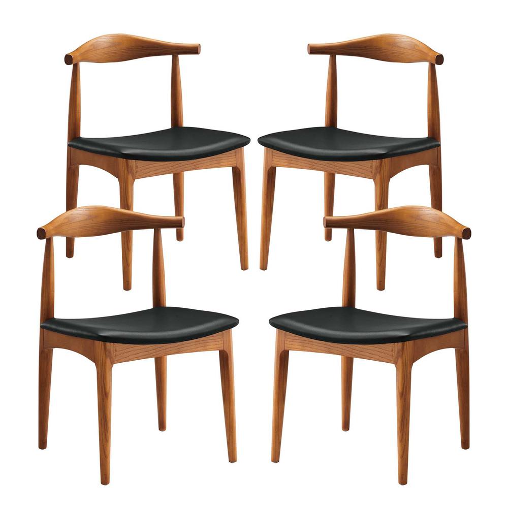 Tracy Dining Chairs Wood Set of 4. Picture 1