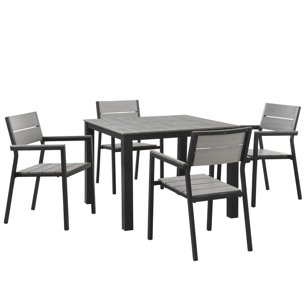Maine 5 Piece Outdoor Patio Dining Set. The main picture.
