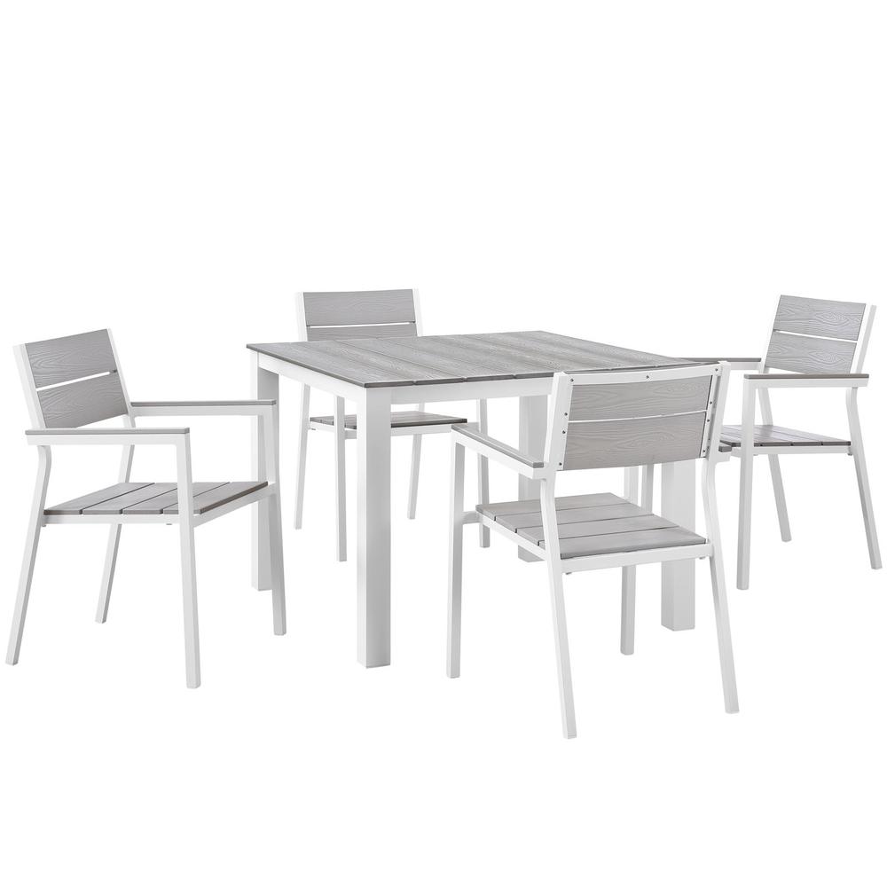 Maine 5 Piece Outdoor Patio Dining Set. The main picture.