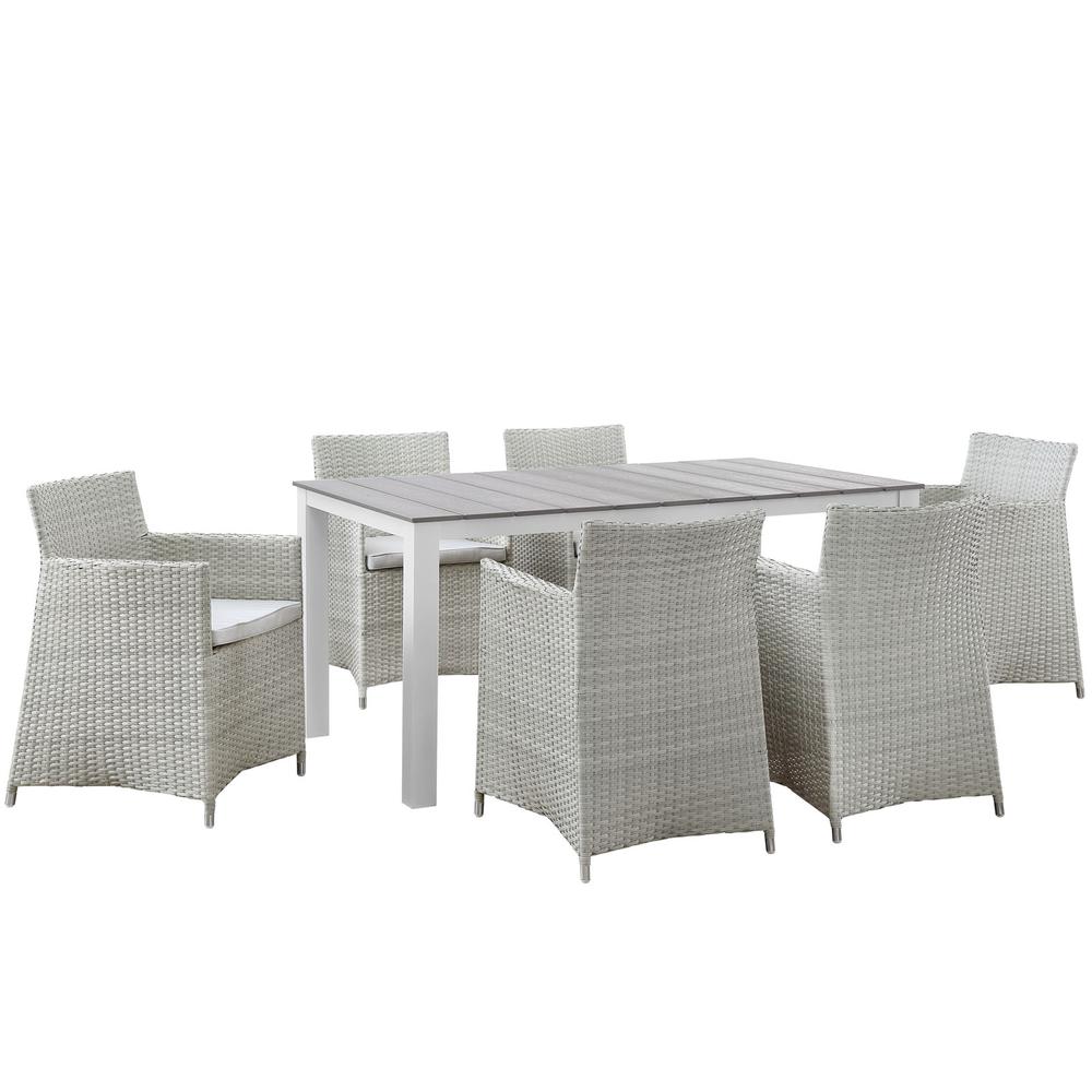 Junction 7 Piece Outdoor Patio Dining Set. Picture 1