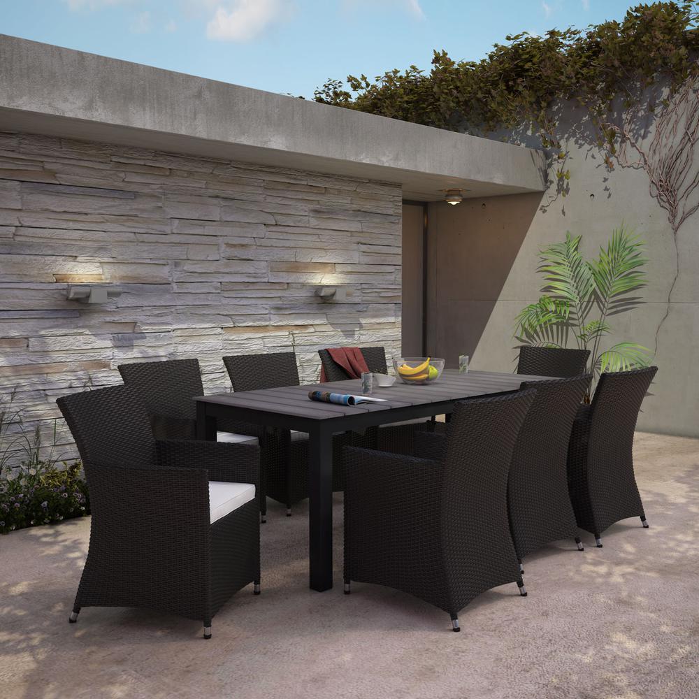 Junction 9 Piece Outdoor Patio Dining Set. Picture 8
