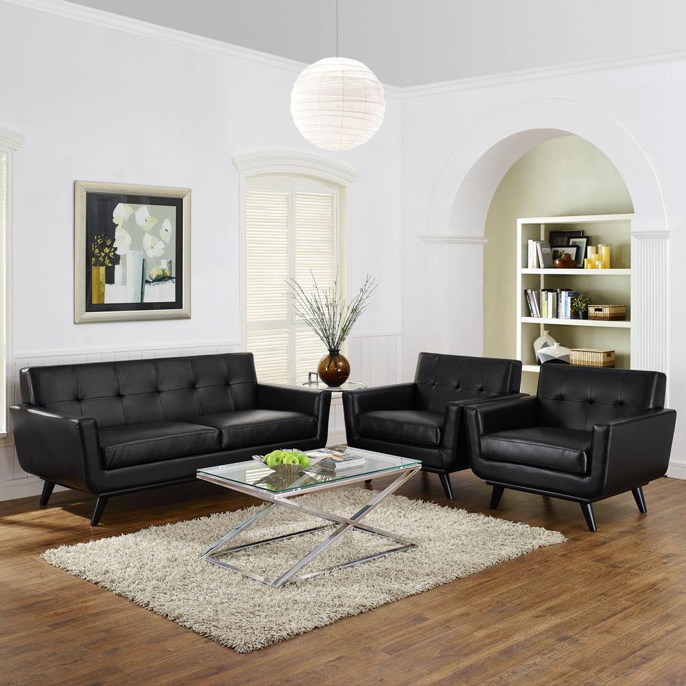 Engage 3 Piece Leather Living Room Set. Picture 7