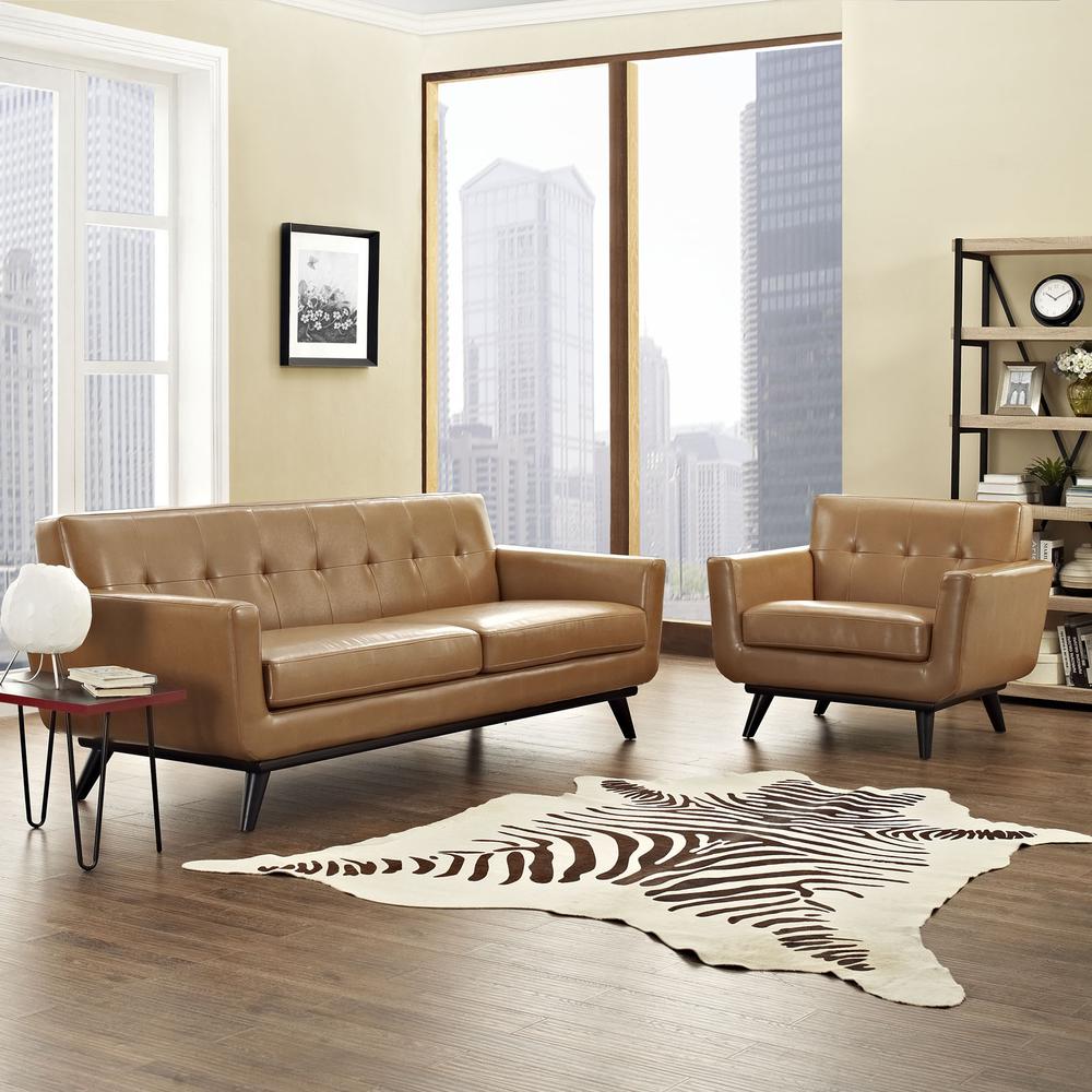Engage 2 Piece Leather Living Room Set. Picture 6