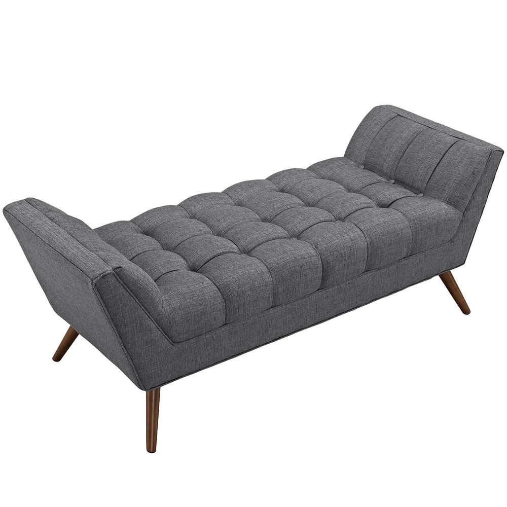 Response Medium Upholstered Fabric Bench. Picture 4