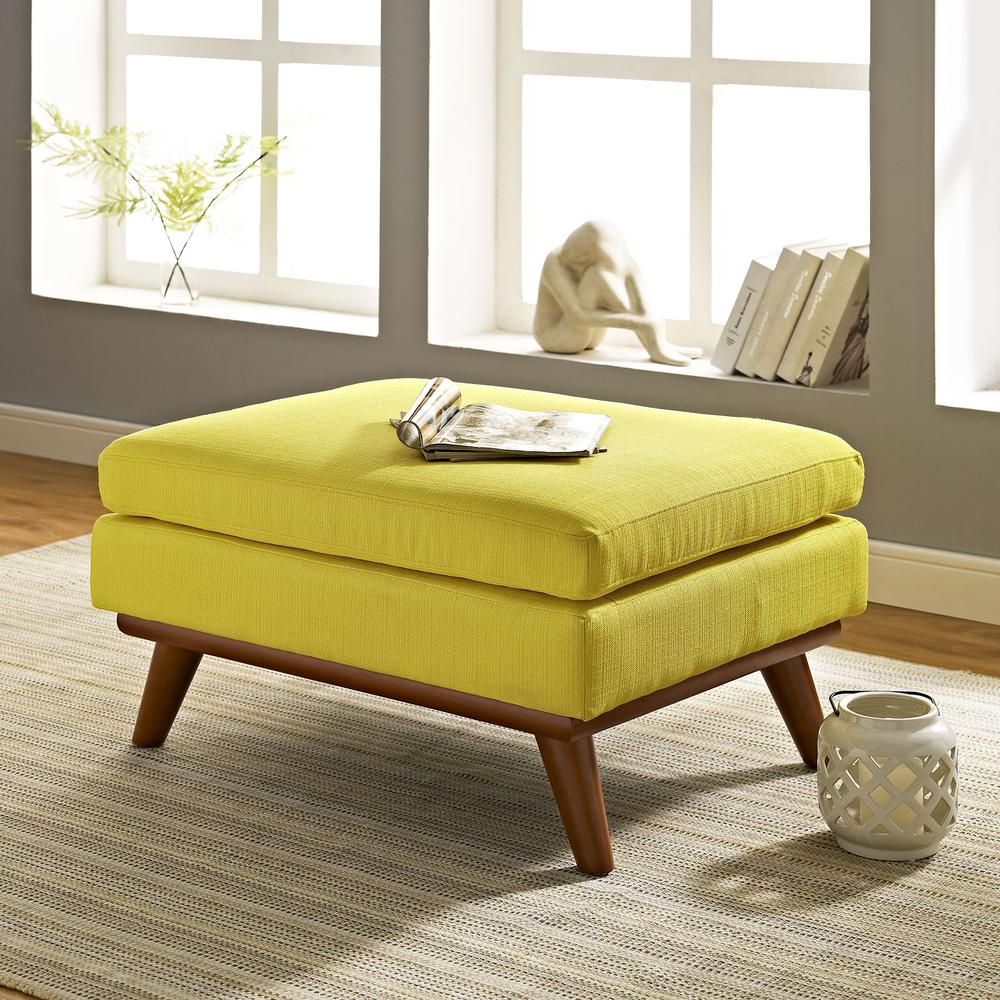 Engage Upholstered Fabric Ottoman. Picture 5
