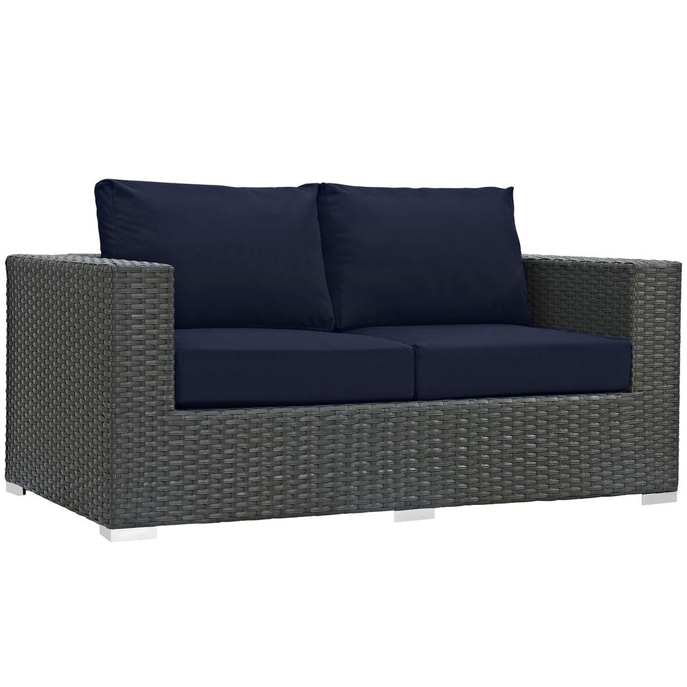 Sojourn Outdoor Patio Sunbrella Loveseat. The main picture.