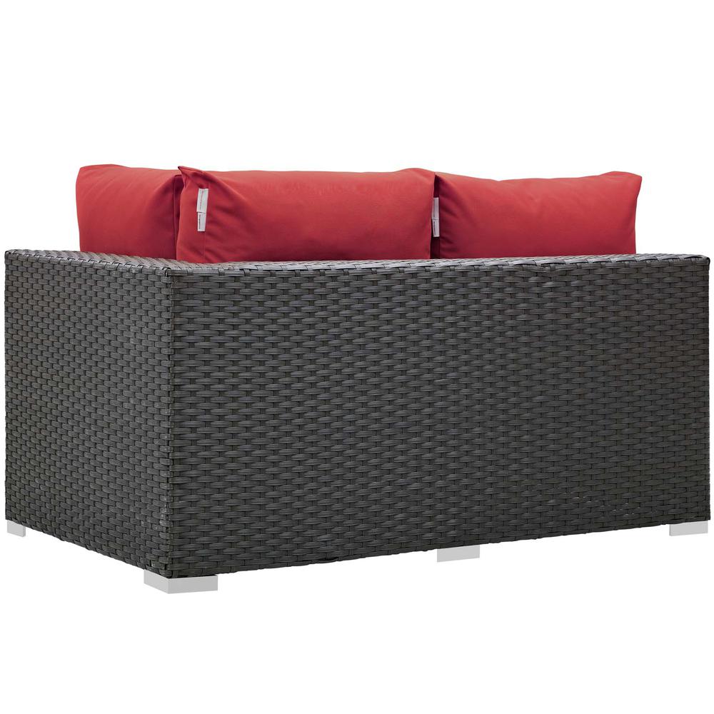 Sojourn Outdoor Patio Sunbrella Right Arm Loveseat. Picture 2