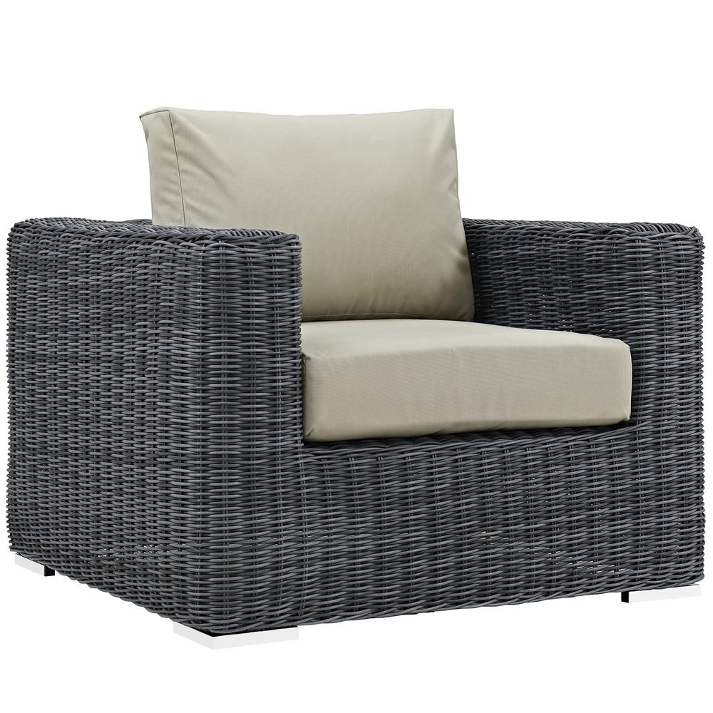 Summon Outdoor Patio Fabric Sunbrella® Armchair. Picture 1