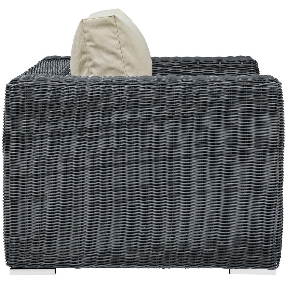 Summon Outdoor Patio Fabric Sunbrella Armchair. Picture 2