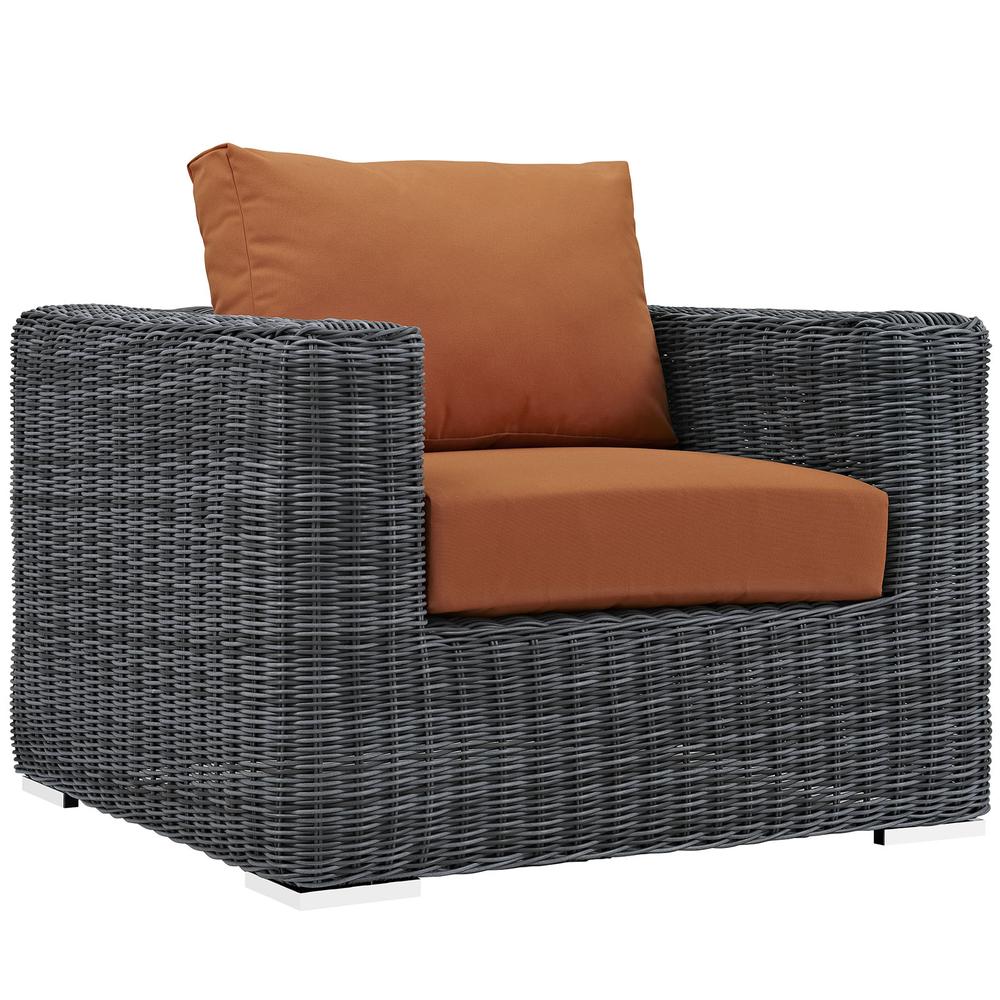 Summon Outdoor Patio Fabric Sunbrella® Armchair. The main picture.