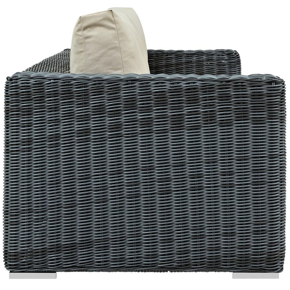Summon Outdoor Patio Sunbrella® Sofa. Picture 3
