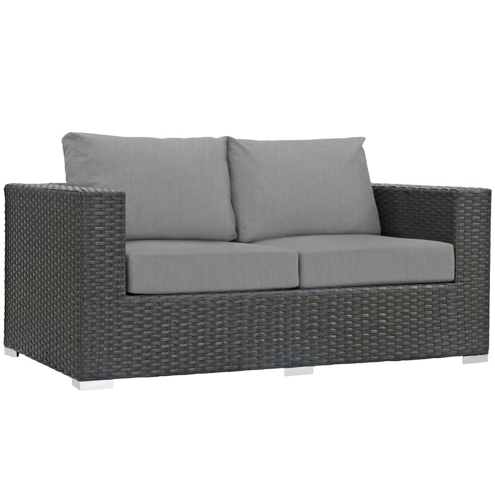 Sojourn 5 Piece Outdoor Patio Sunbrella Sectional Set. Picture 4