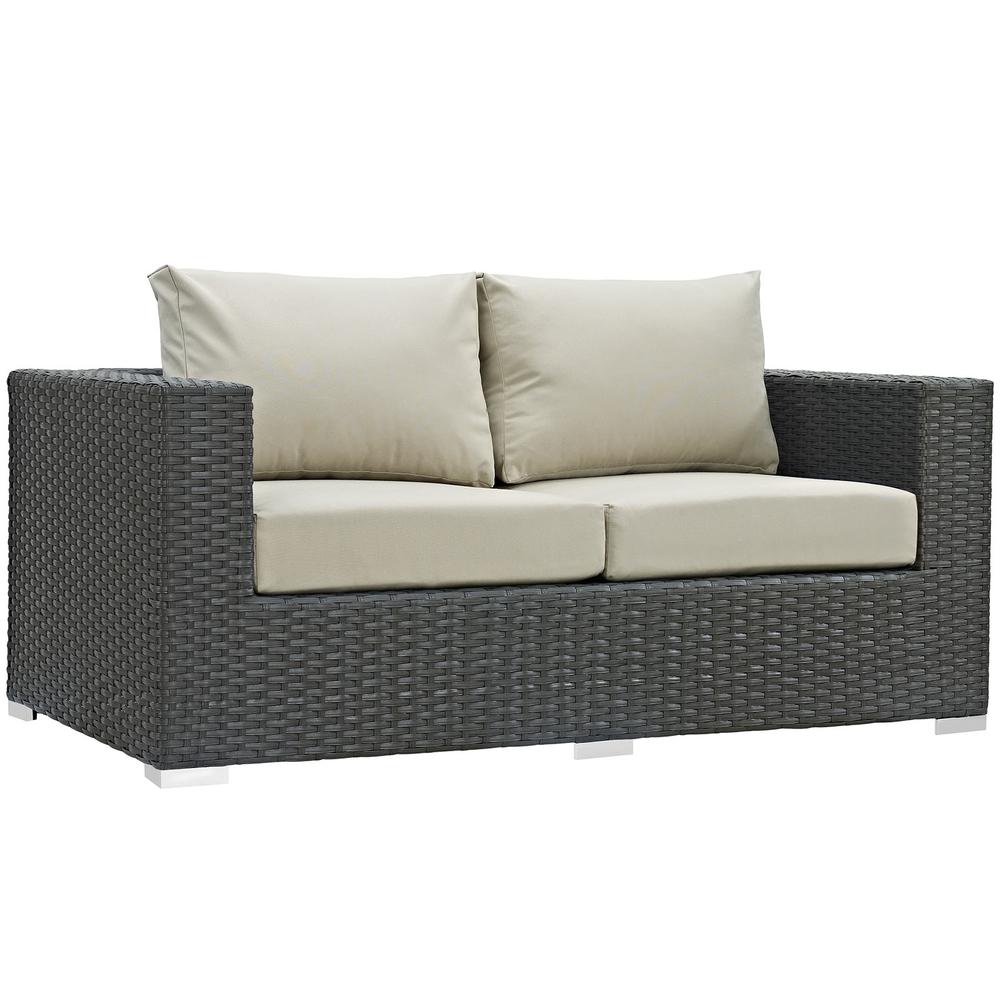 Sojourn 8 Piece Outdoor Patio Sunbrella Sectional Set. Picture 3