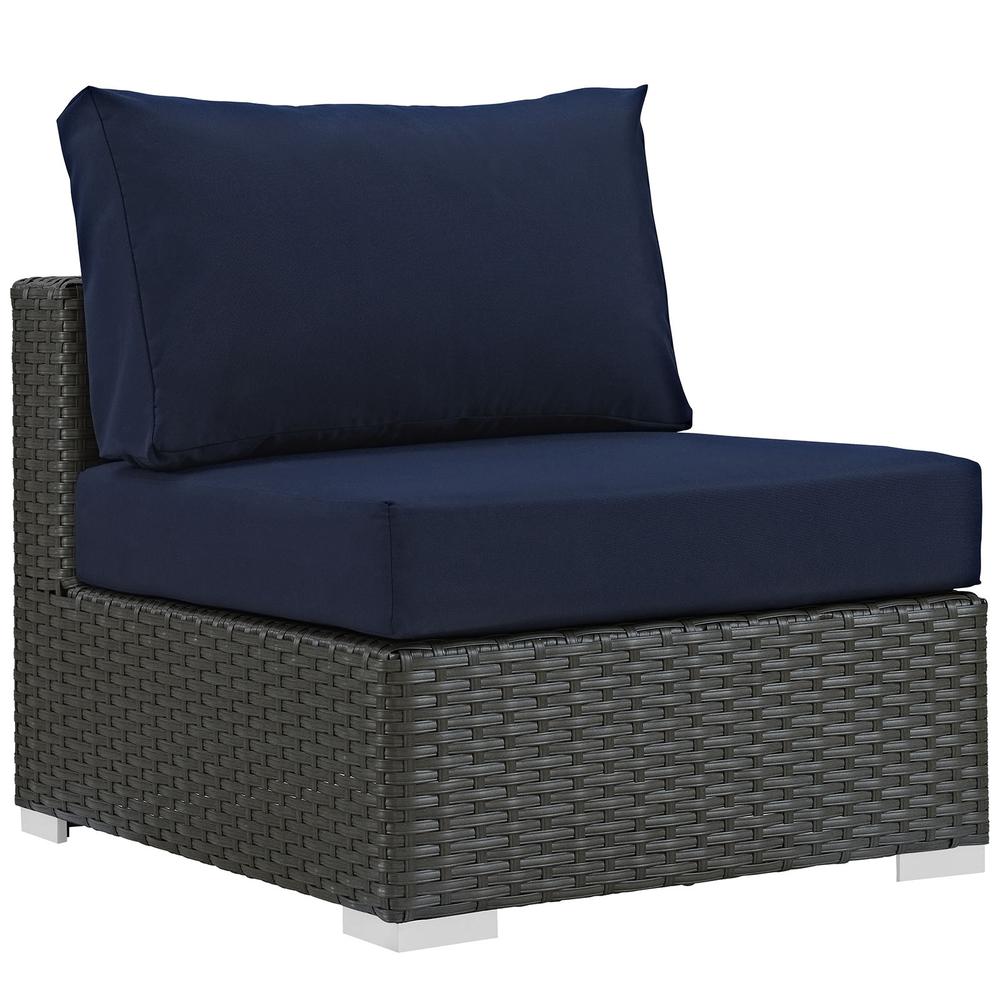 Sojourn 5 Piece Outdoor Patio Sunbrella Sectional Set. Picture 2