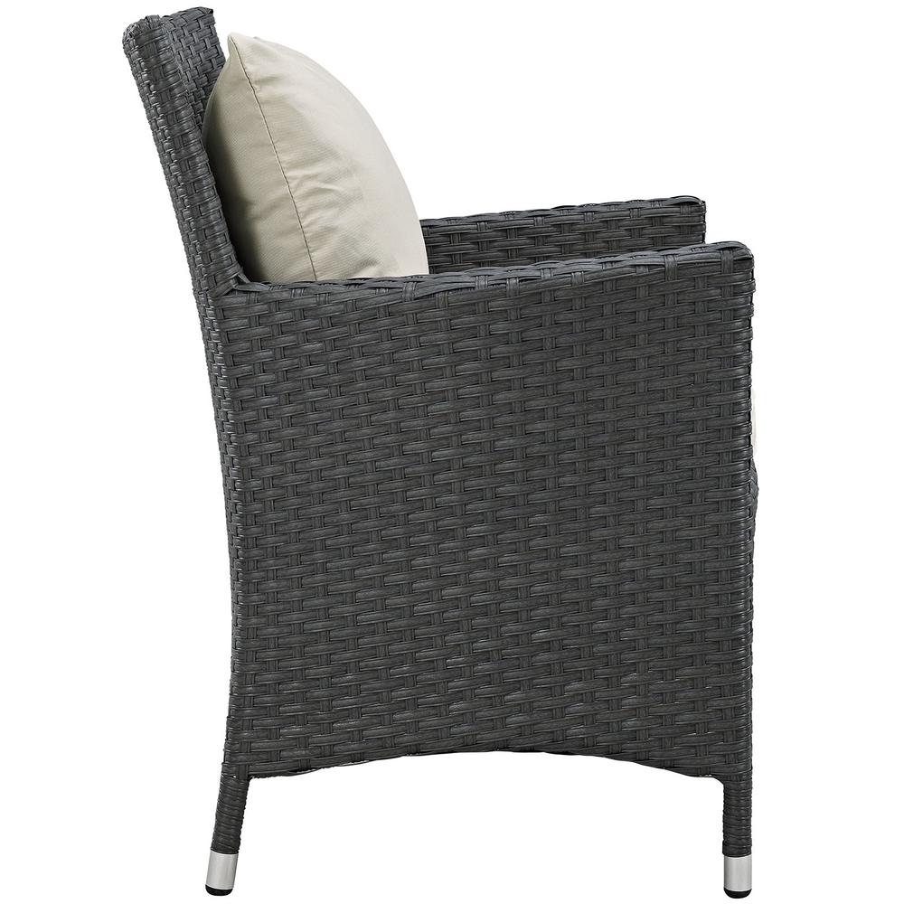 Sojourn Dining Outdoor Patio Sunbrella® Armchair. Picture 3
