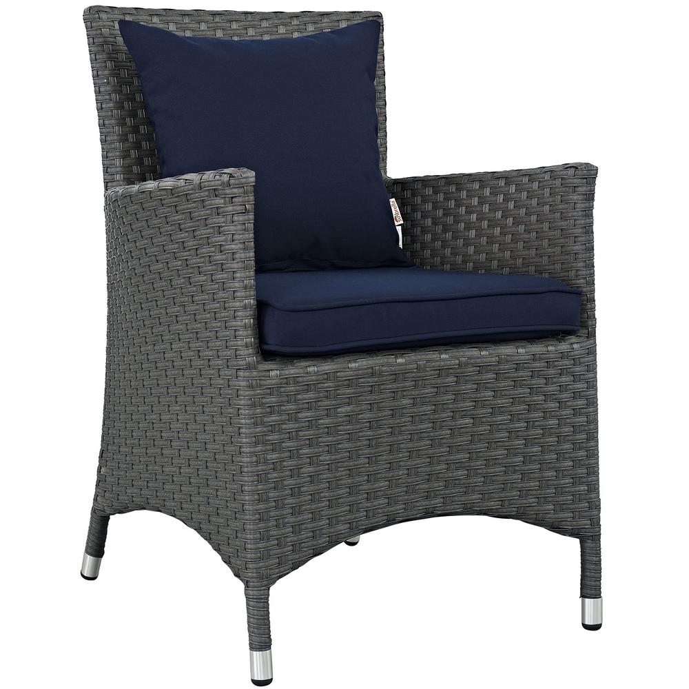 Sojourn Dining Outdoor Patio Sunbrella Armchair. Picture 1