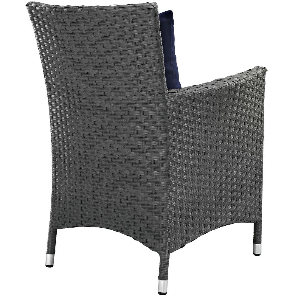 Sojourn Dining Outdoor Patio Sunbrella Armchair. Picture 3
