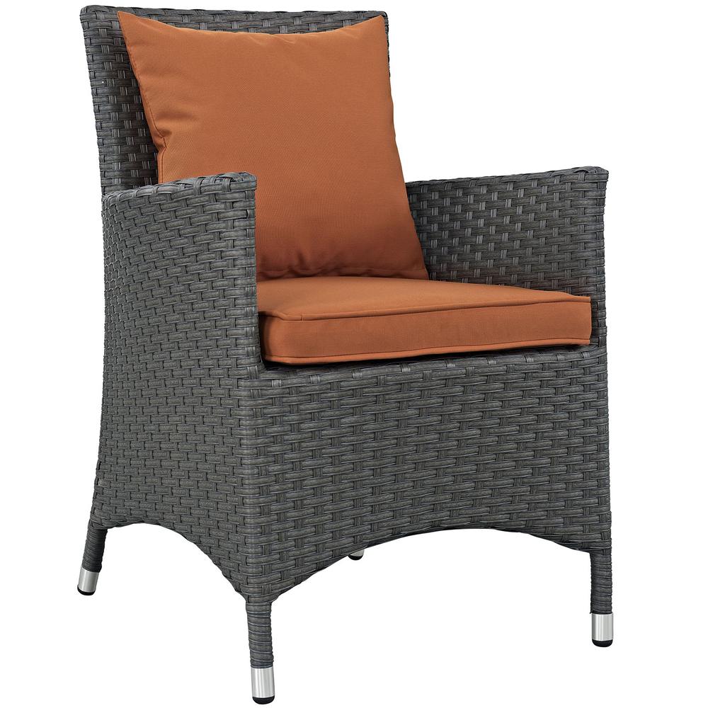 Sojourn Dining Outdoor Patio Sunbrella Armchair. Picture 1