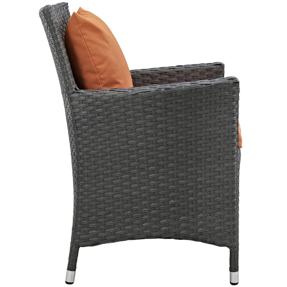Sojourn Dining Outdoor Patio Sunbrella Armchair. Picture 2