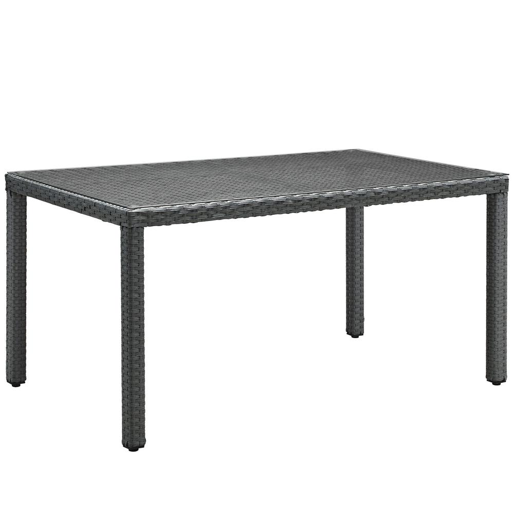 Sojourn 59" Outdoor Patio Dining Table. Picture 1