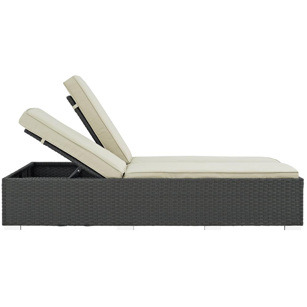 Sojourn Outdoor Patio Sunbrella® Double Chaise. Picture 3