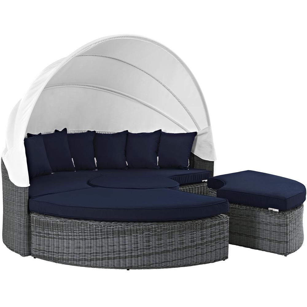 Summon Canopy Outdoor Patio Sunbrella Daybed. Picture 2