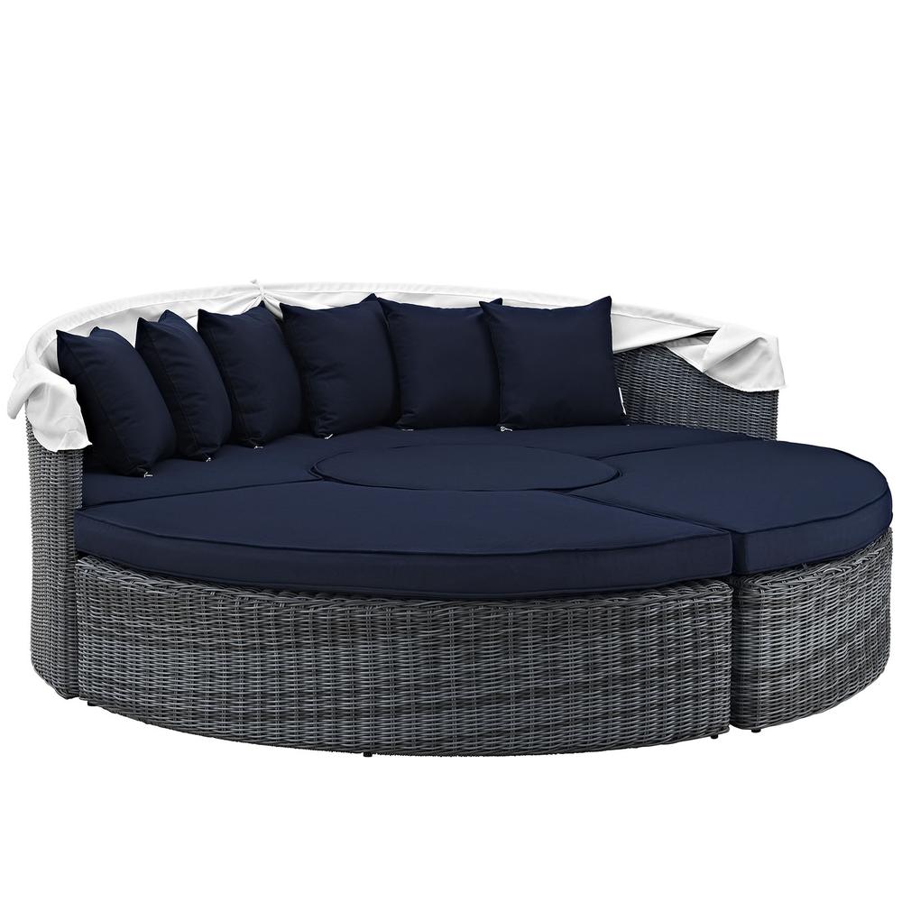 Summon Canopy Outdoor Patio Sunbrella Daybed. Picture 3