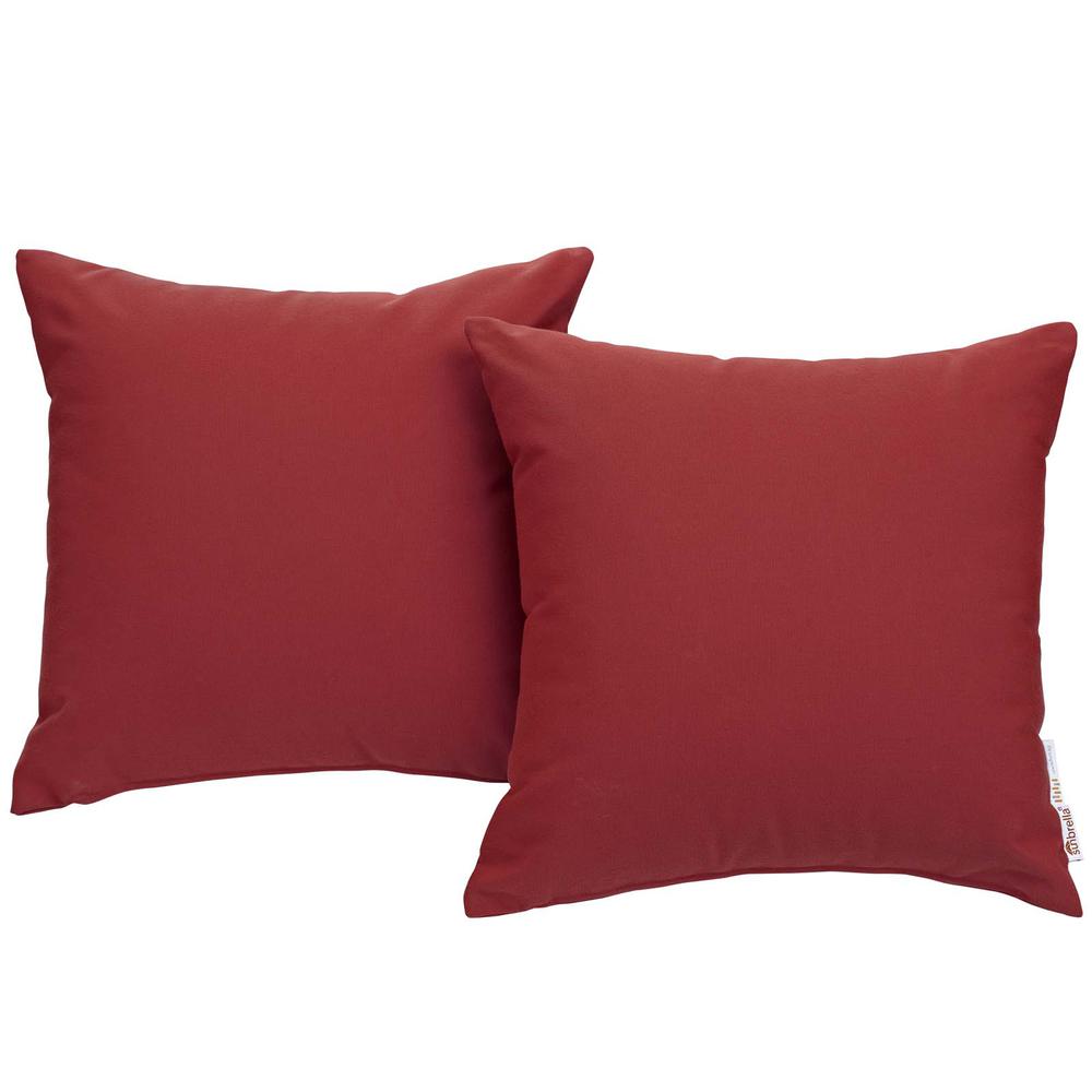 Summon 2 Piece Outdoor Patio Wicker Rattan Sunbrella® Pillow Set. The main picture.