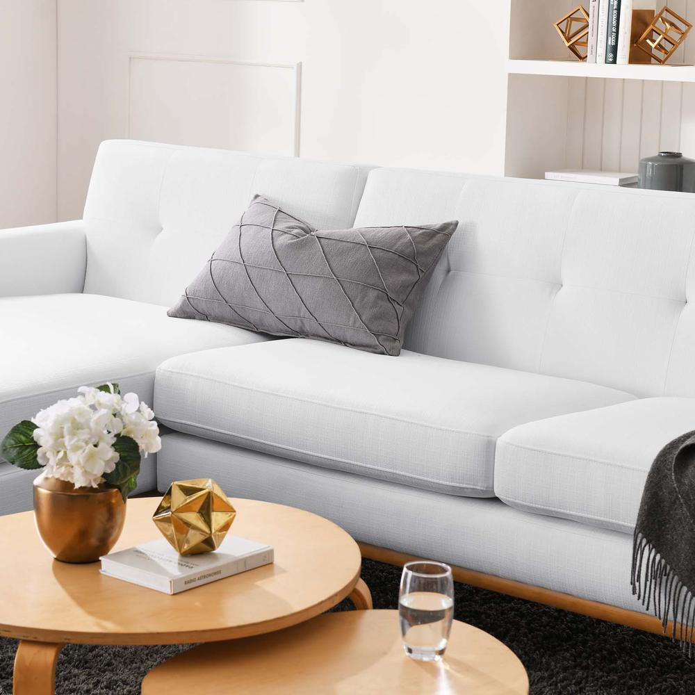 Engage Left-Facing Upholstered Fabric Sectional Sofa - White EEI-2068-WHI-SET. Picture 10